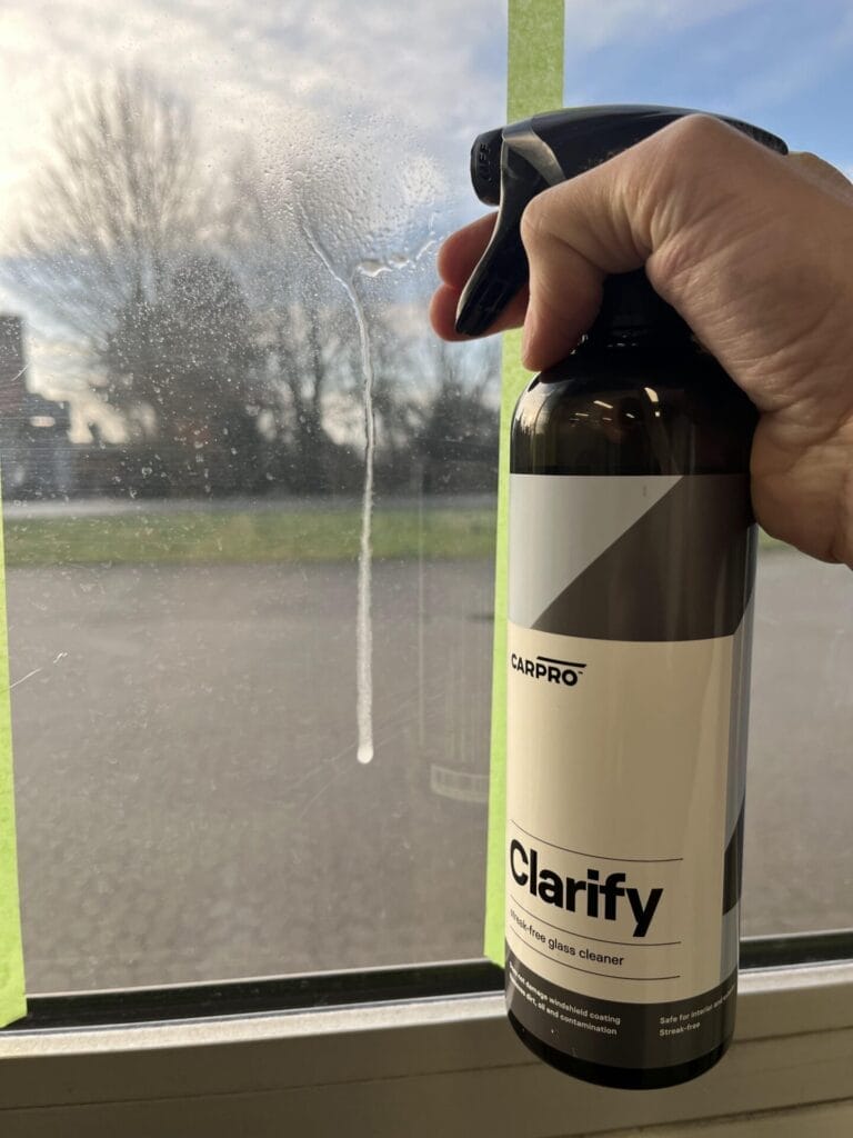 carpro clarify glasrens på glas